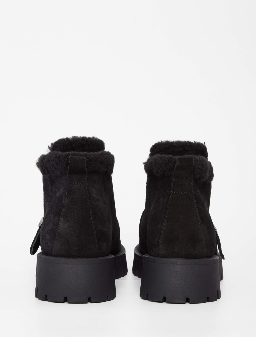 Tamer Tanca Kadın Hakiki Deri Siyah Süet Casual Bot