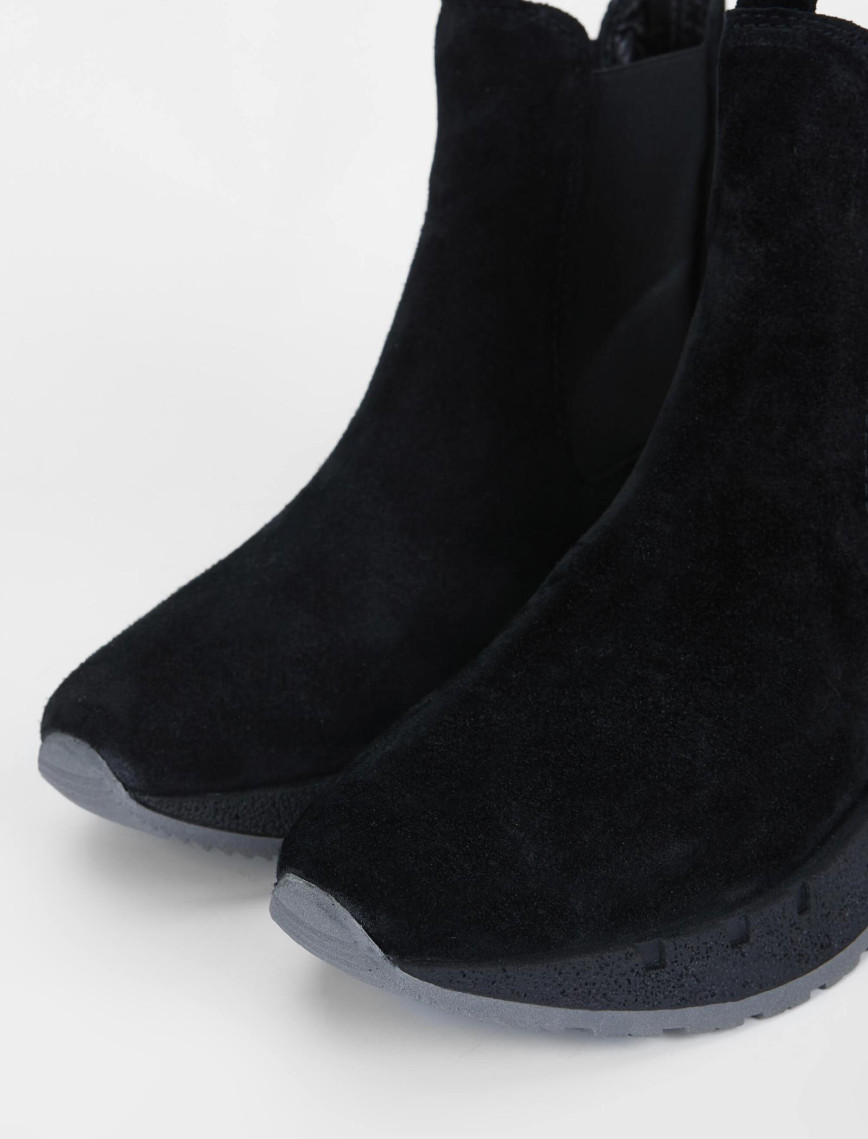 Tamer Tanca Kadın Hakiki Deri Siyah Süet Casual Bot Tamer Tanca Kadın Hakiki Deri Siyah Süet Casual Bot