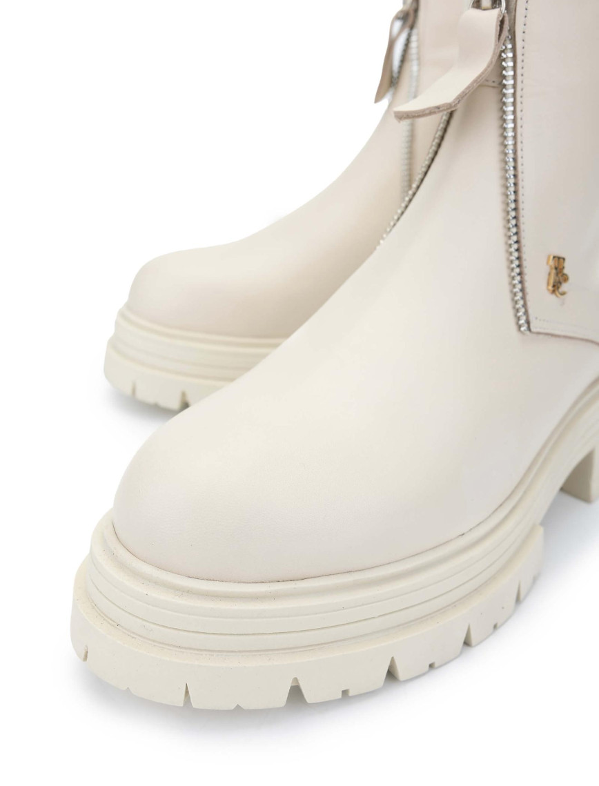 Tamer Tanca Kadın Hakiki Deri Bej Casual Bot Tamer Tanca Kadın Hakiki Deri Bej Casual Bot