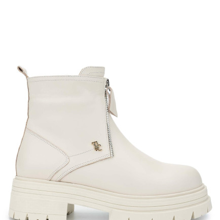 Tamer Tanca Kadın Hakiki Deri Bej Casual Bot Tamer Tanca Kadın Hakiki Deri Bej Casual Bot