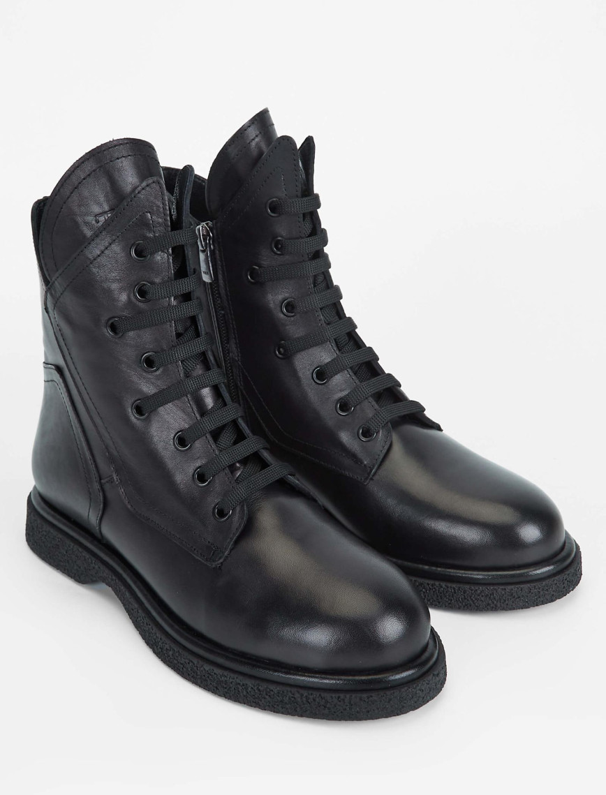 Tamer Tanca Kadın Hakiki Deri Siyah Deri Casual Bot Tamer Tanca Kadın Hakiki Deri Siyah Deri Casual Bot