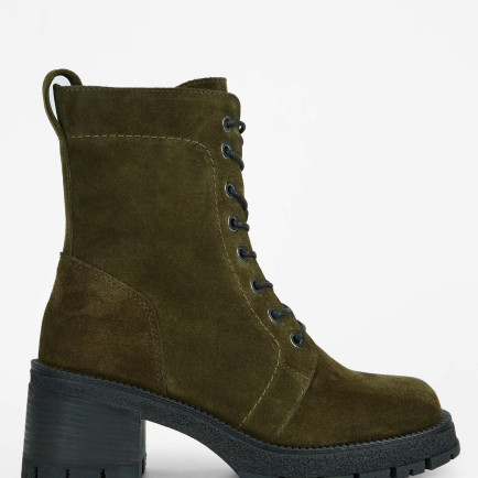 Tamer Tanca Kadın Hakiki Deri Haki Süet Casual Bot Tamer Tanca Kadın Hakiki Deri Haki Süet Casual Bot