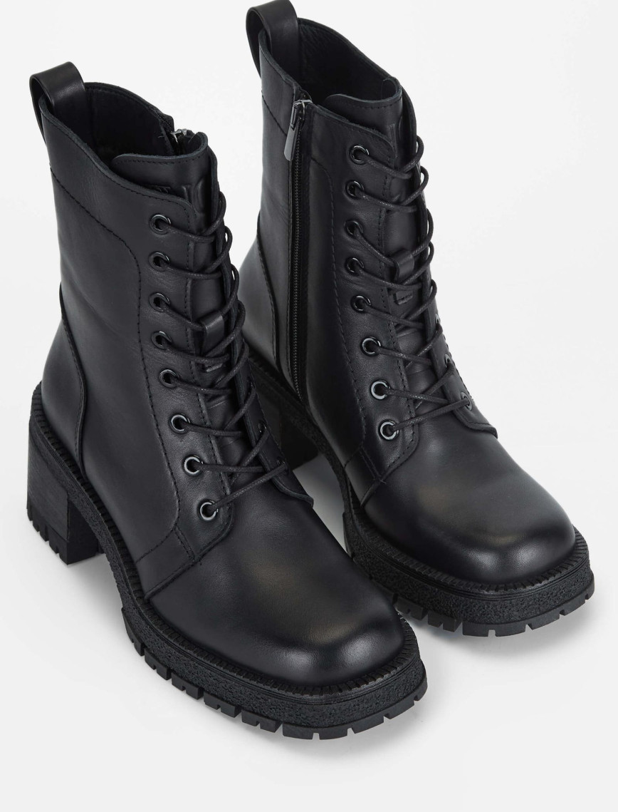 Tamer Tanca Kadın Hakiki Deri Siyah Deri Casual Bot