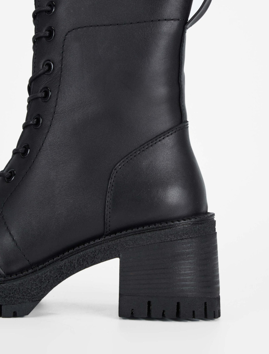 Tamer Tanca Kadın Hakiki Deri Siyah Deri Casual Bot