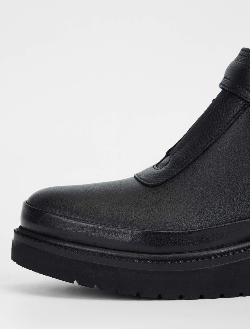 Tamer Tanca Kadın Hakiki Deri Siyah Casual Bot Tamer Tanca Kadın Hakiki Deri Siyah Casual Bot