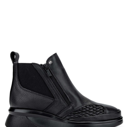 Tamer Tanca Kadın Hakiki Deri Siyah Casual Bot Tamer Tanca Kadın Hakiki Deri Siyah Casual Bot