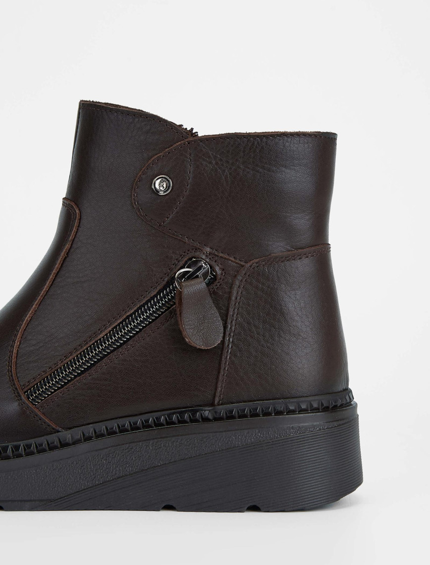 Tamer Tanca Kadın Hakiki Deri Kahverengi Casual Bot Tamer Tanca Kadın Hakiki Deri Kahverengi Casual Bot