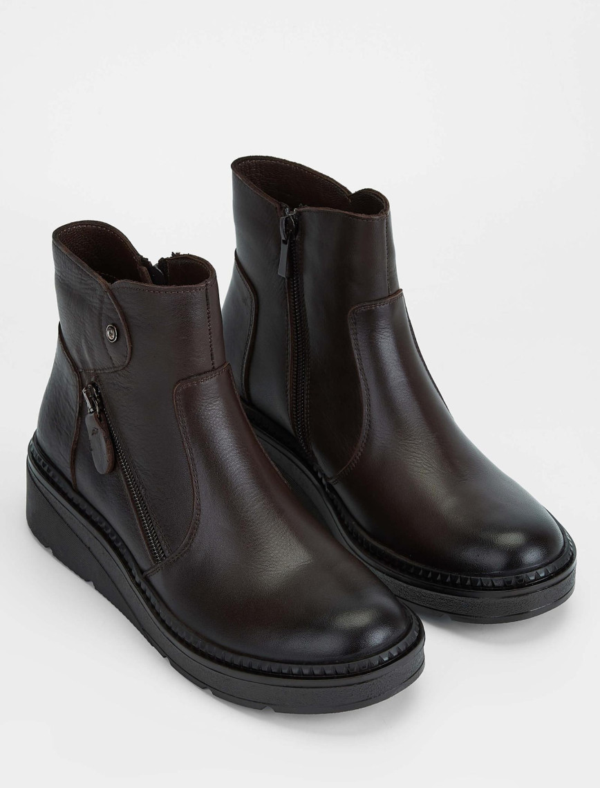 Tamer Tanca Kadın Hakiki Deri Kahverengi Casual Bot Tamer Tanca Kadın Hakiki Deri Kahverengi Casual Bot