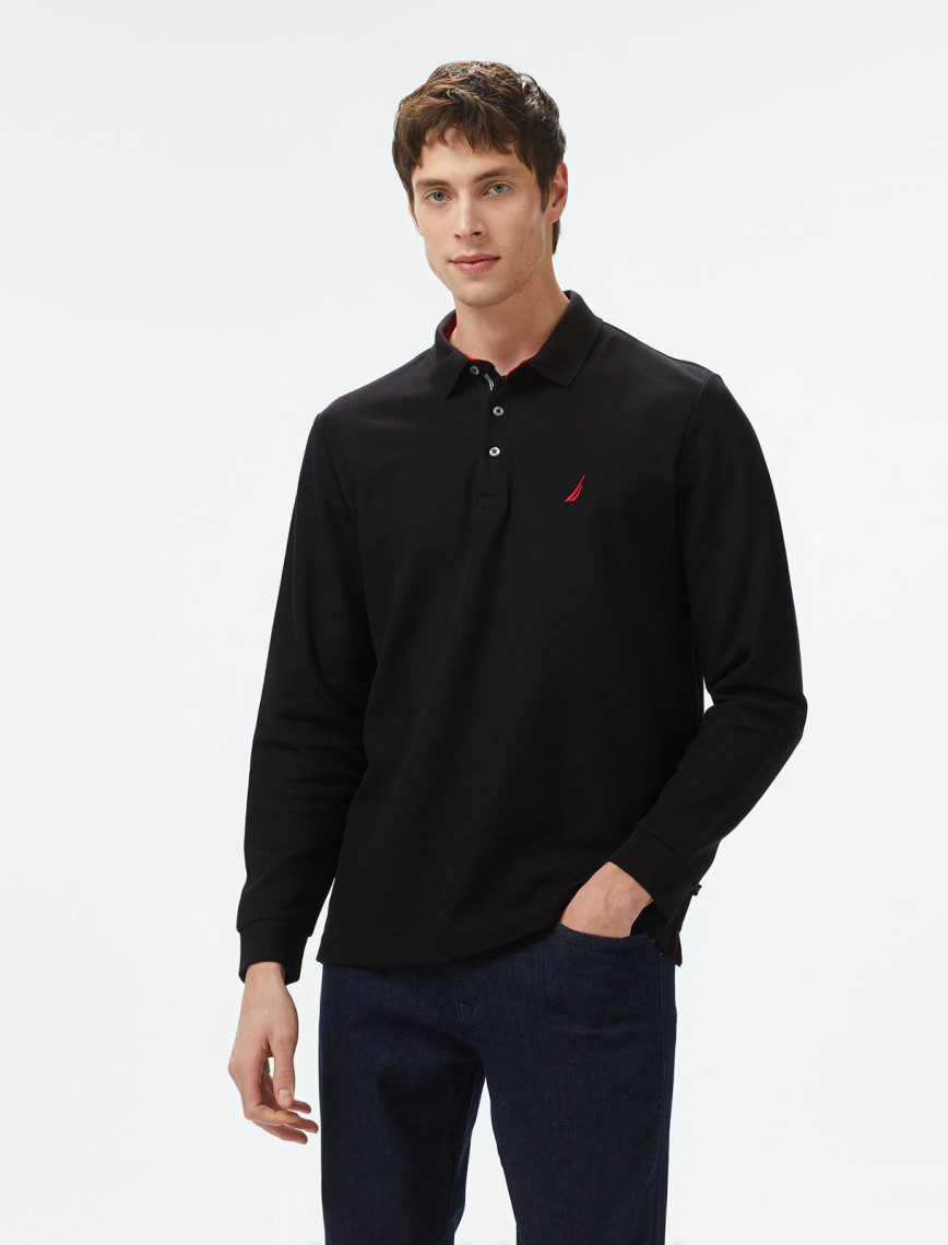 Nautica Erkek Yeşil Classic Fit Uzun Kollu Polo Nautica Erkek Yeşil Classic Fit Uzun Kollu Polo