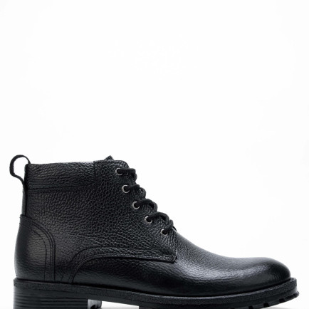Tamer Tanca Erkek Hakiki Deri Siyah Casual Bot Tamer Tanca Erkek Hakiki Deri Siyah Casual Bot