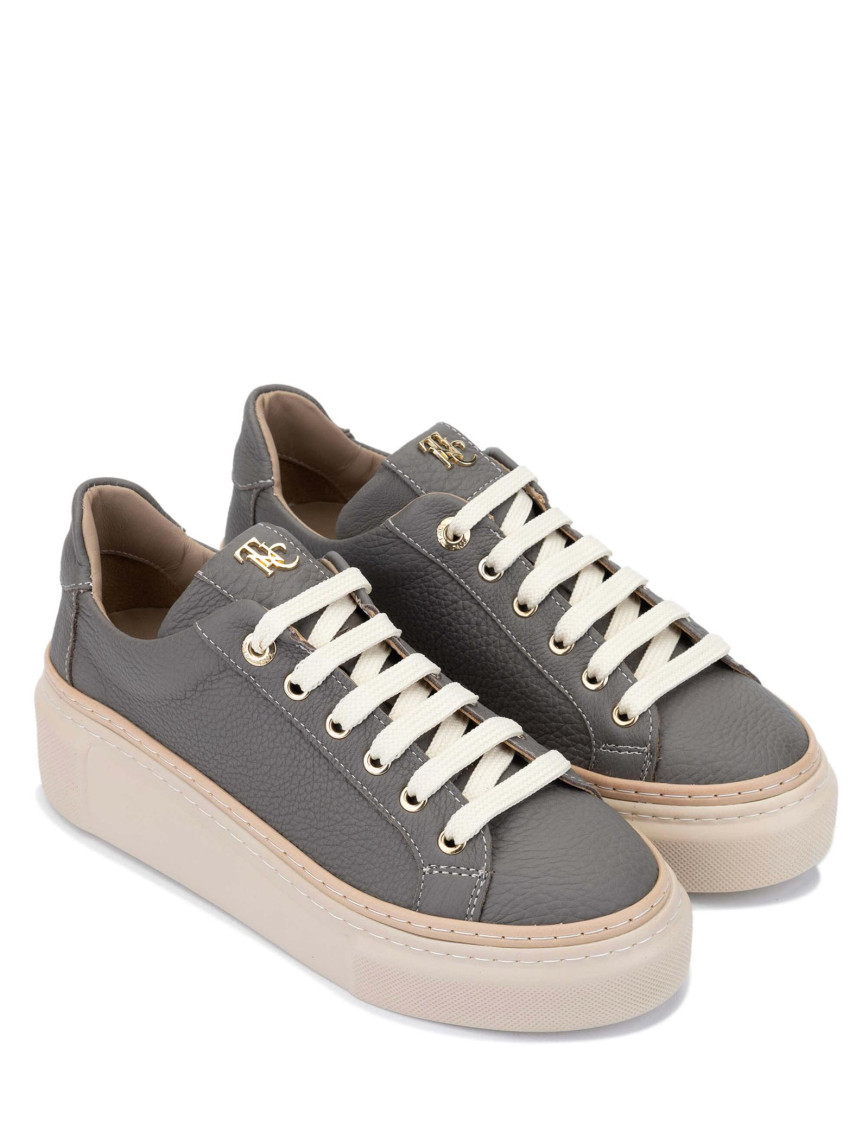 Tamer Tanca Kadın Hakiki Deri Koyu Gri Sneakers & Spor Ayakkabı Tamer Tanca Kadın Hakiki Deri Koyu Gri Sneakers & Spor Ayakkabı