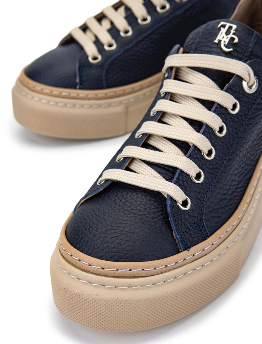 Tamer Tanca Kadın Hakiki Deri Lacivert Sneakers & Spor Ayakkabı Tamer Tanca Kadın Hakiki Deri Lacivert Sneakers & Spor Ayakkabı