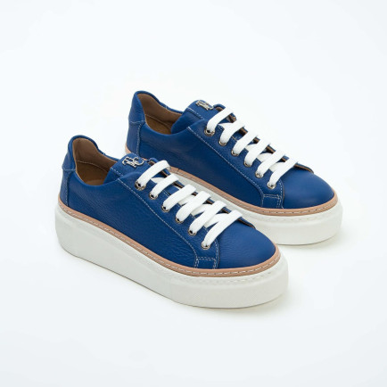 Tamer Tanca Kadın Hakiki Deri Saks Floter Sneakers & Spor Ayakkabı Tamer Tanca Kadın Hakiki Deri Saks Floter Sneakers & Spor Ayakkabı