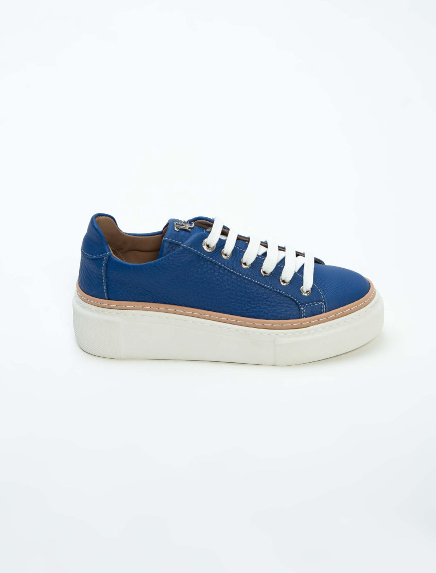 Tamer Tanca Kadın Hakiki Deri Saks Floter Sneakers & Spor Ayakkabı Tamer Tanca Kadın Hakiki Deri Saks Floter Sneakers & Spor Ayakkabı