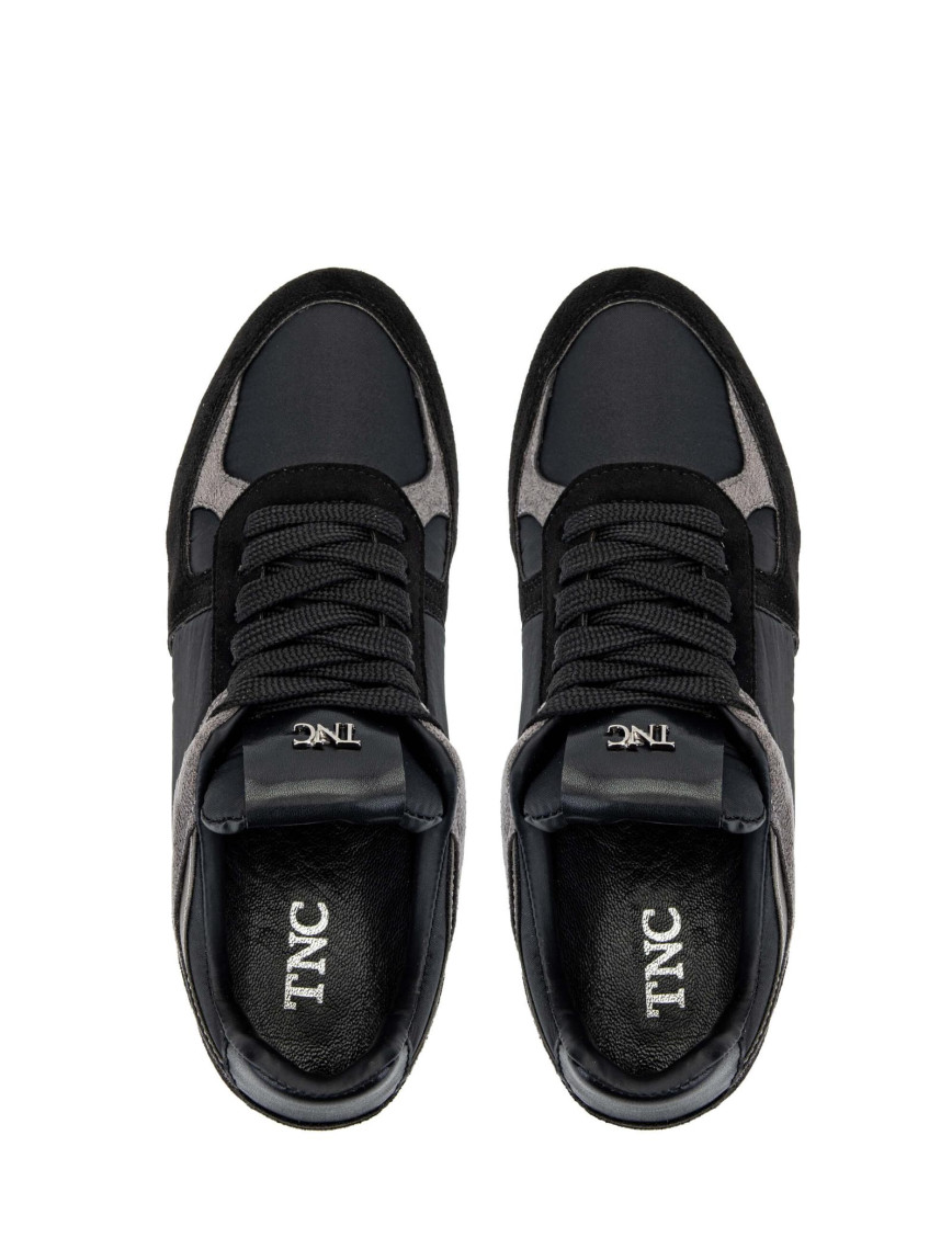 Tamer Tanca Kadın Hakiki Deri Siyah Sneakers & Spor Ayakkabı