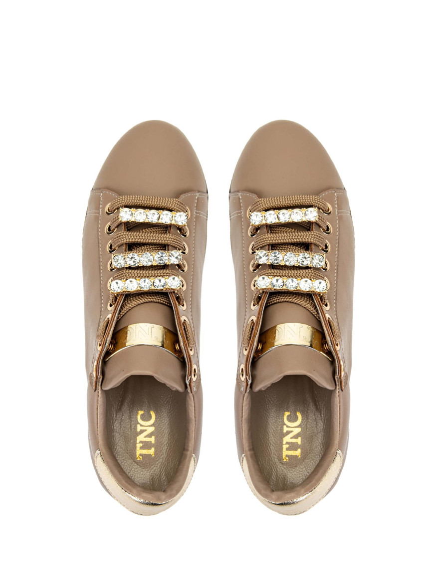 Tamer Tanca Kadın Vegan Bej Sneakers & Spor Ayakkabı Tamer Tanca Kadın Vegan Bej Sneakers & Spor Ayakkabı