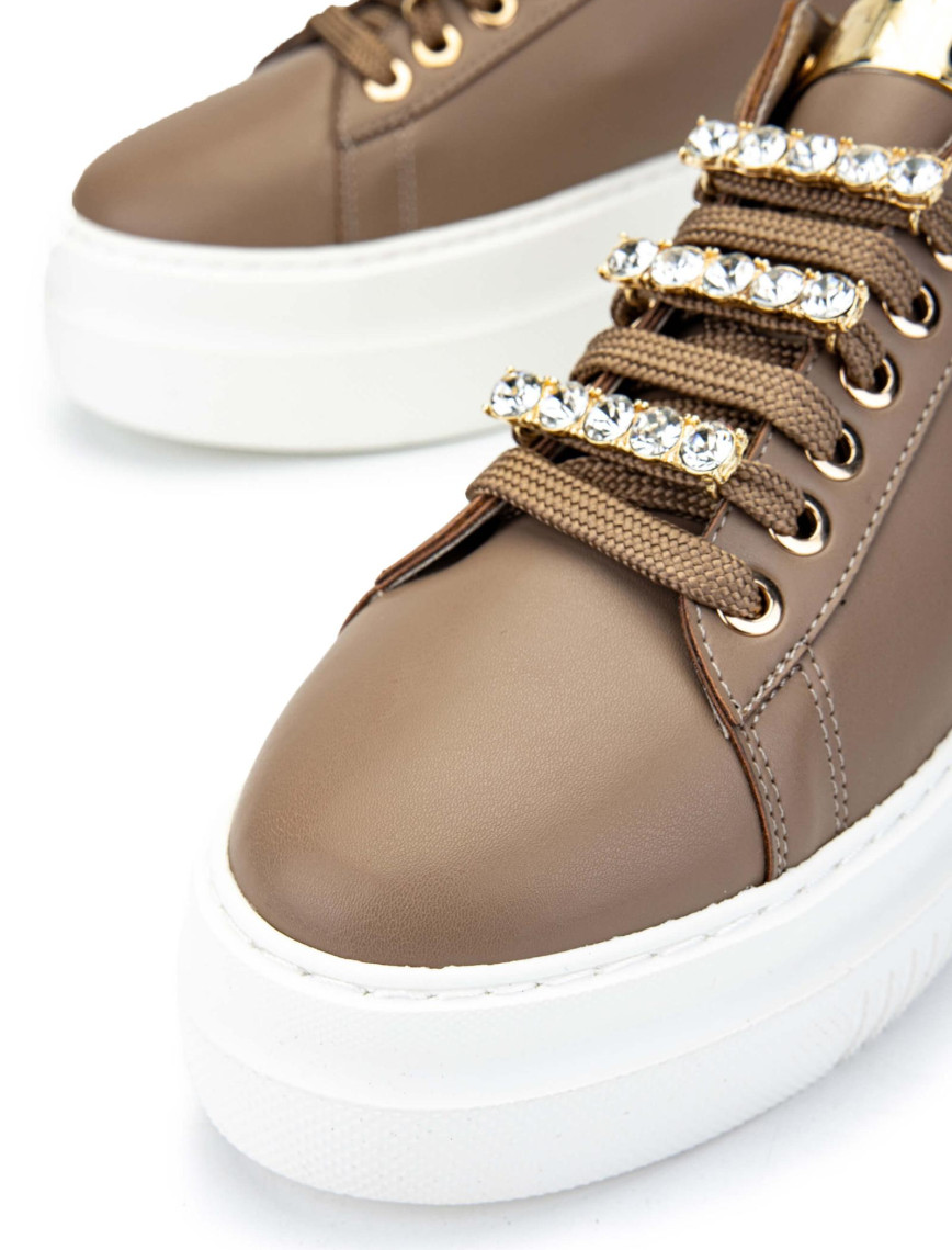 Tamer Tanca Kadın Vegan Bej Sneakers & Spor Ayakkabı Tamer Tanca Kadın Vegan Bej Sneakers & Spor Ayakkabı