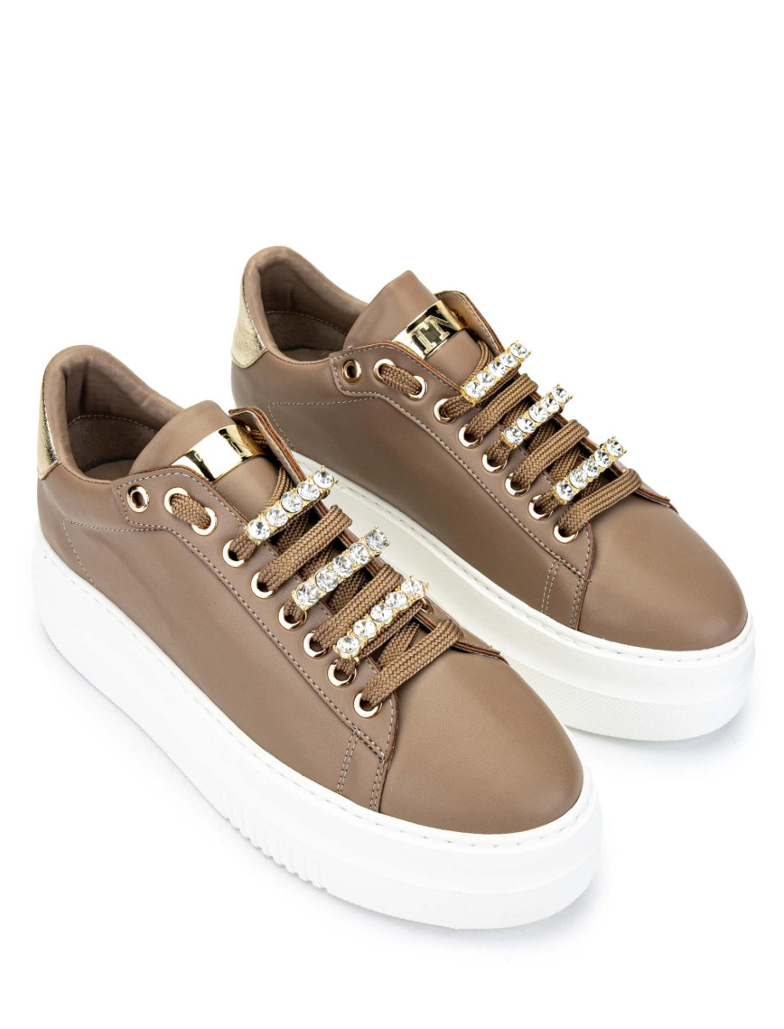 Tamer Tanca Kadın Vegan Bej Sneakers & Spor Ayakkabı Tamer Tanca Kadın Vegan Bej Sneakers & Spor Ayakkabı