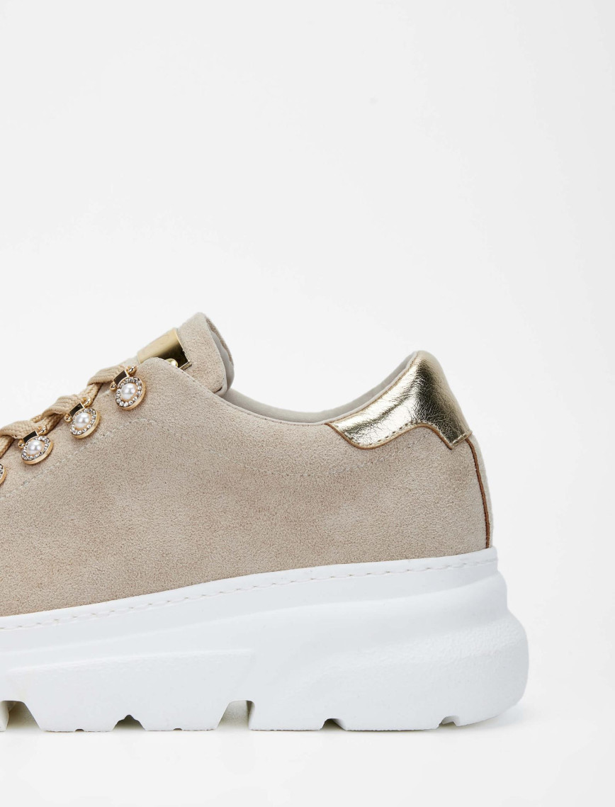 Tamer Tanca Kadın Vegan Bej Sneakers & Spor Ayakkabı