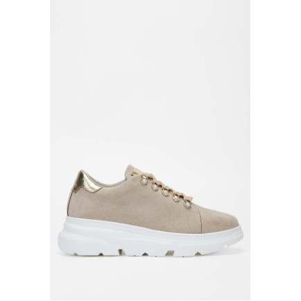 Tamer Tanca Kadın Vegan Bej Sneakers & Spor Ayakkabı Tamer Tanca Kadın Vegan Bej Sneakers & Spor Ayakkabı