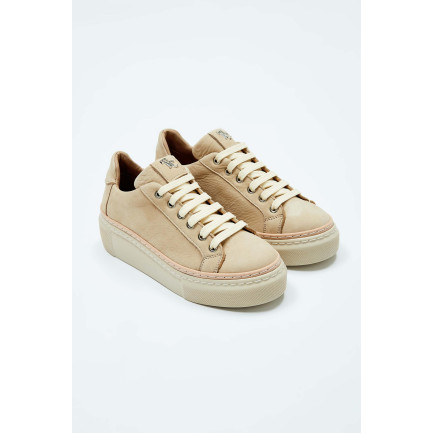 Tamer Tanca Kadın Hakiki Deri Bej Sneakers & Spor Ayakkabı