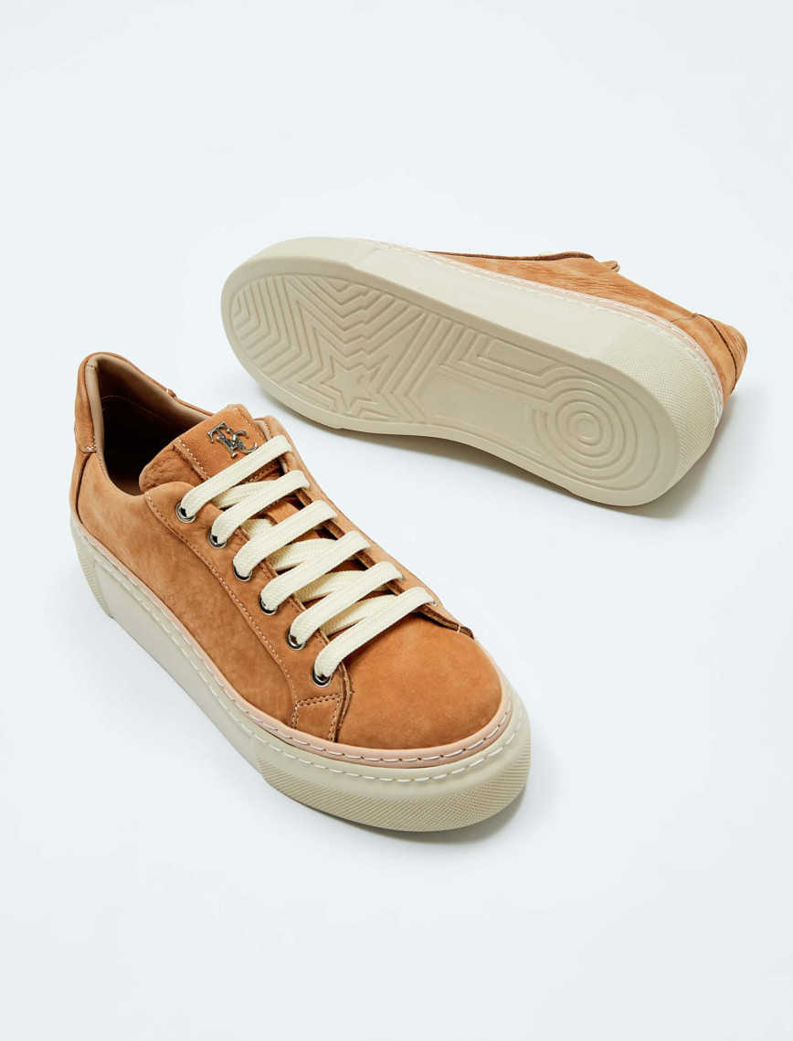 Tamer Tanca Kadın Hakiki Deri Taba Sneakers & Spor Ayakkabı Tamer Tanca Kadın Hakiki Deri Taba Sneakers & Spor Ayakkabı