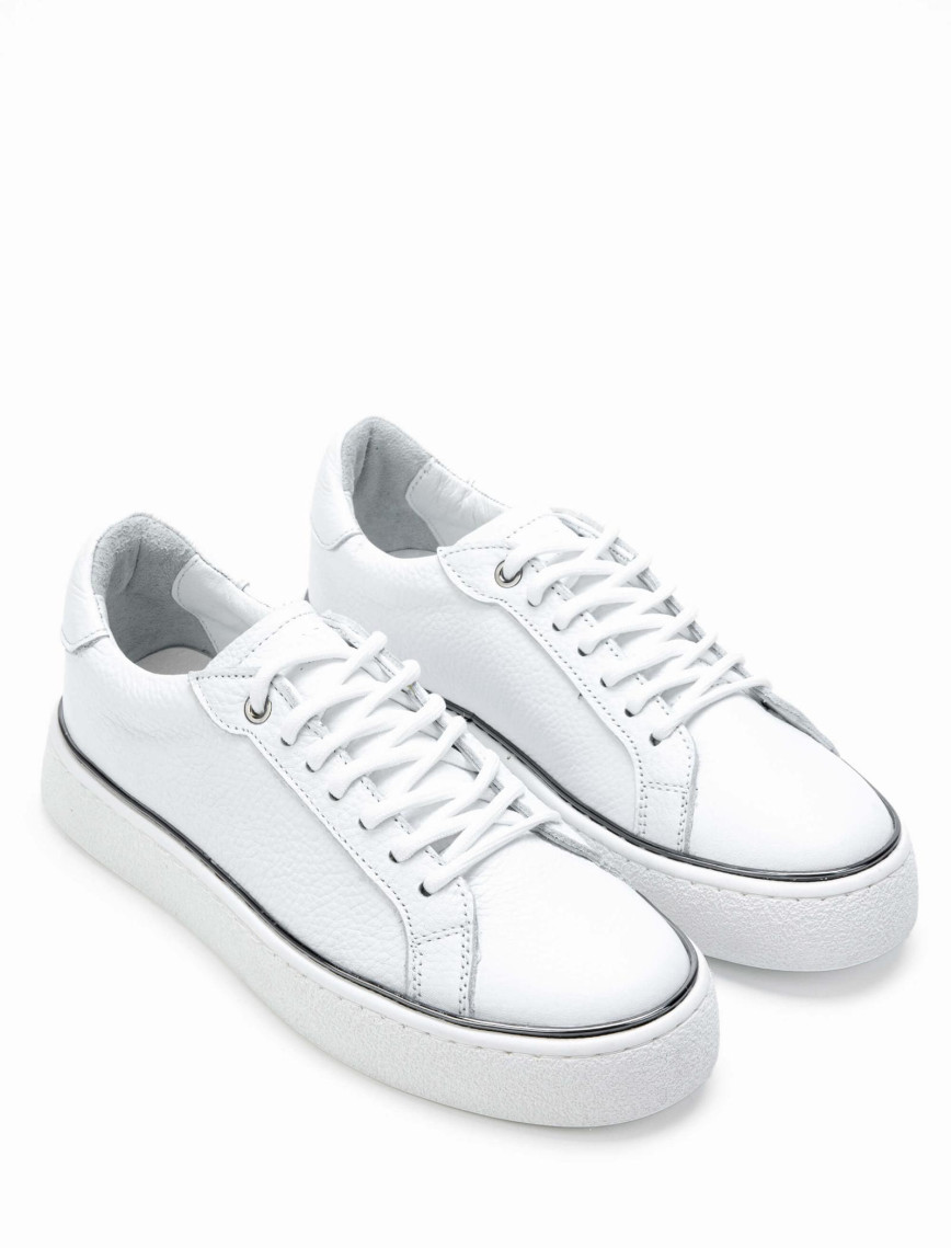 Tamer Tanca Kadın Hakiki Deri Beyaz Sneakers & Spor Ayakkabı Tamer Tanca Kadın Hakiki Deri Beyaz Sneakers & Spor Ayakkabı