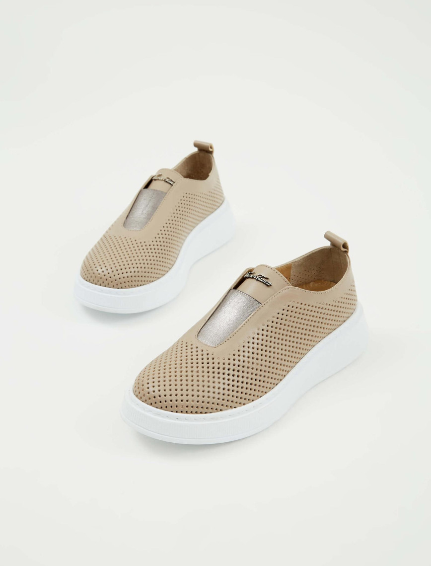 Tamer Tanca Kadın Hakiki Deri Vizon Sneakers & Spor Ayakkabı