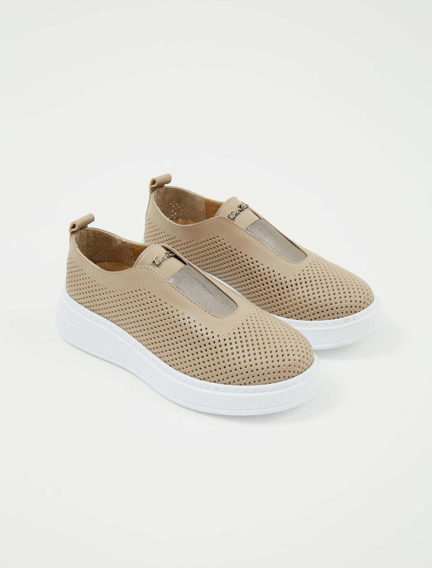 Tamer Tanca Kadın Hakiki Deri Siyah Deri Sneakers & Spor Ayakkabı