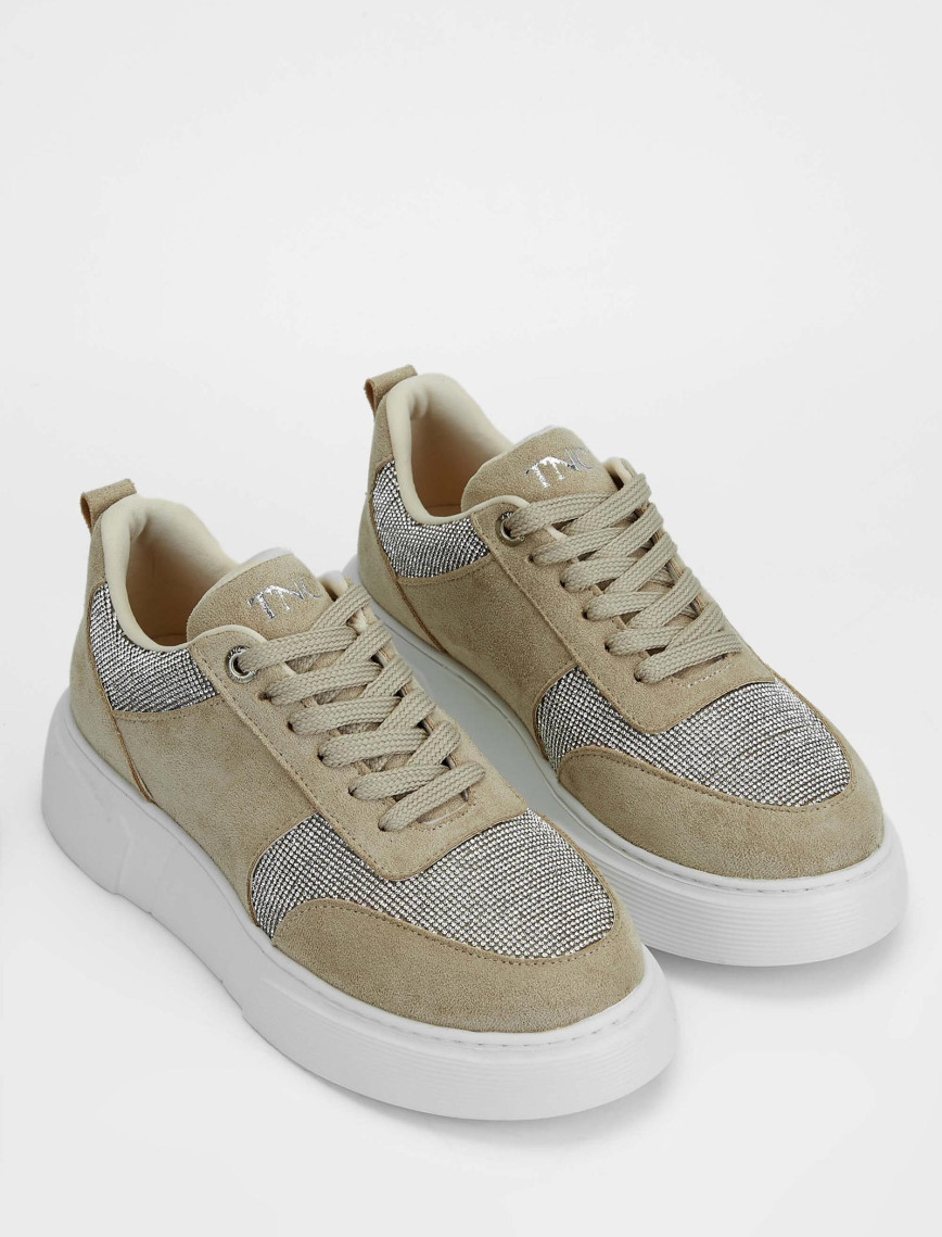 Tamer Tanca Kadın Vegan Bej Sneakers & Spor Ayakkabı Tamer Tanca Kadın Vegan Bej Sneakers & Spor Ayakkabı