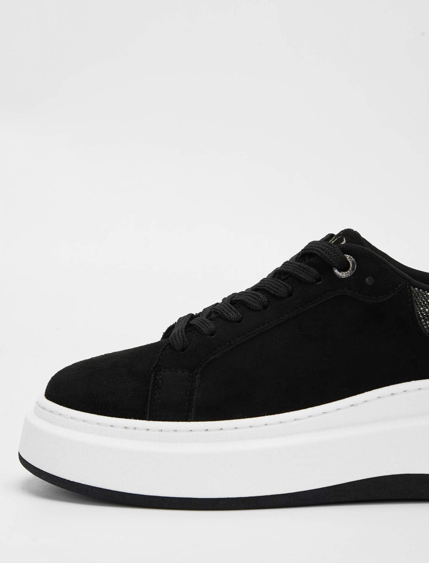 Tamer Tanca Kadın Vegan Siyah Süet Sneakers & Spor Ayakkabı Tamer Tanca Kadın Vegan Siyah Süet Sneakers & Spor Ayakkabı