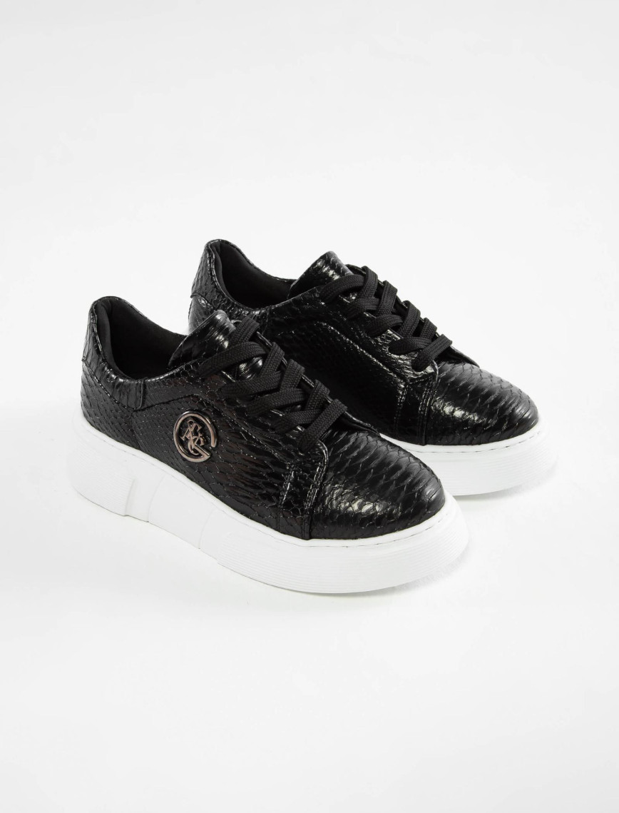 Tamer Tanca Kadın Vegan Siyah Sneakers & Spor Ayakkabı