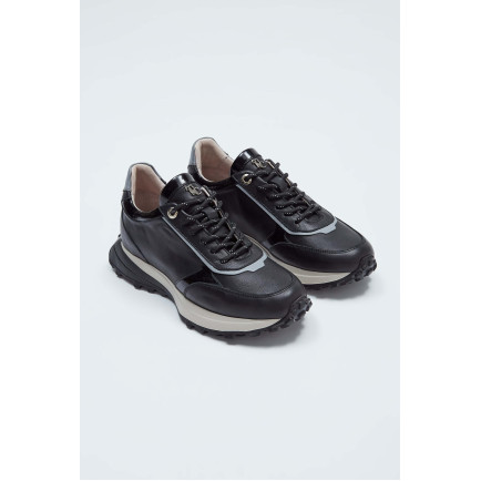 Tamer Tanca Kadın Hakiki Deri Siyah Deri Sneakers & Spor Ayakkabı