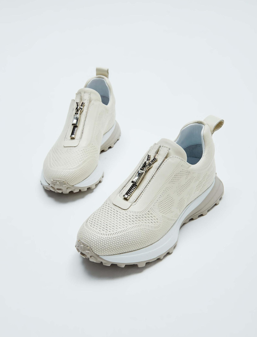 Tamer Tanca Kadın Hakiki Deri Bej Sneakers & Spor Ayakkabı Tamer Tanca Kadın Hakiki Deri Bej Sneakers & Spor Ayakkabı