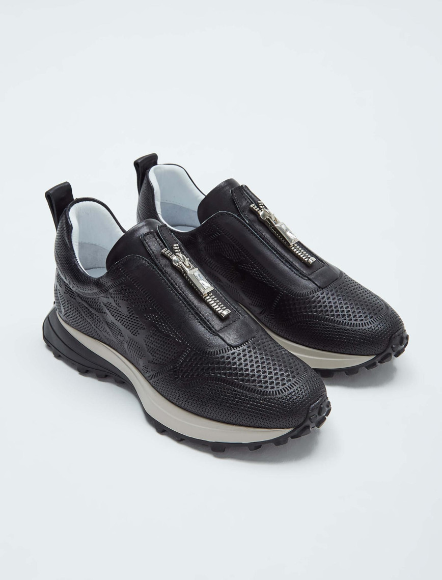 Tamer Tanca Kadın Hakiki Deri Siyah Deri Sneakers & Spor Ayakkabı Tamer Tanca Kadın Hakiki Deri Siyah Deri Sneakers & Spor Ayakkabı