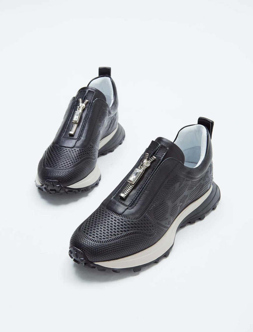 Tamer Tanca Kadın Hakiki Deri Siyah Deri Sneakers & Spor Ayakkabı Tamer Tanca Kadın Hakiki Deri Siyah Deri Sneakers & Spor Ayakkabı