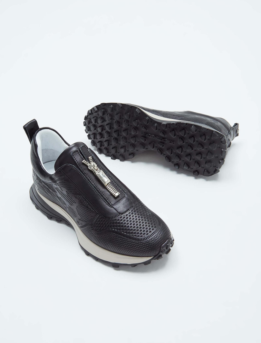 Tamer Tanca Kadın Hakiki Deri Siyah Deri Sneakers & Spor Ayakkabı Tamer Tanca Kadın Hakiki Deri Siyah Deri Sneakers & Spor Ayakkabı