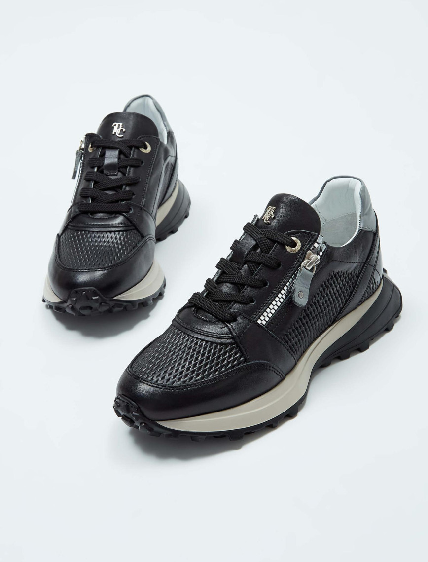 Tamer Tanca Kadın Hakiki Deri Siyah Deri Sneakers & Spor Ayakkabı Tamer Tanca Kadın Hakiki Deri Siyah Deri Sneakers & Spor Ayakkabı