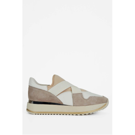 Tamer Tanca Kadın Hakiki Deri Bej Sneakers & Spor Ayakkabı