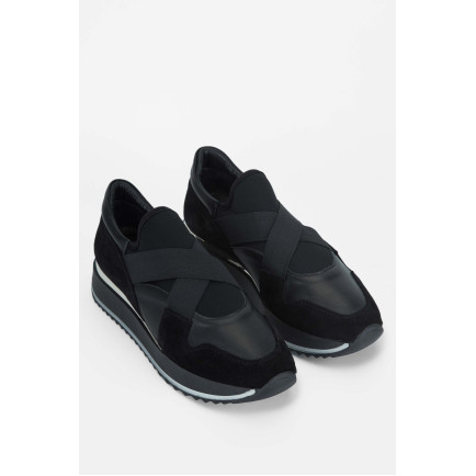 Tamer Tanca Kadın Hakiki Deri Siyah Deri Sneakers & Spor Ayakkabı