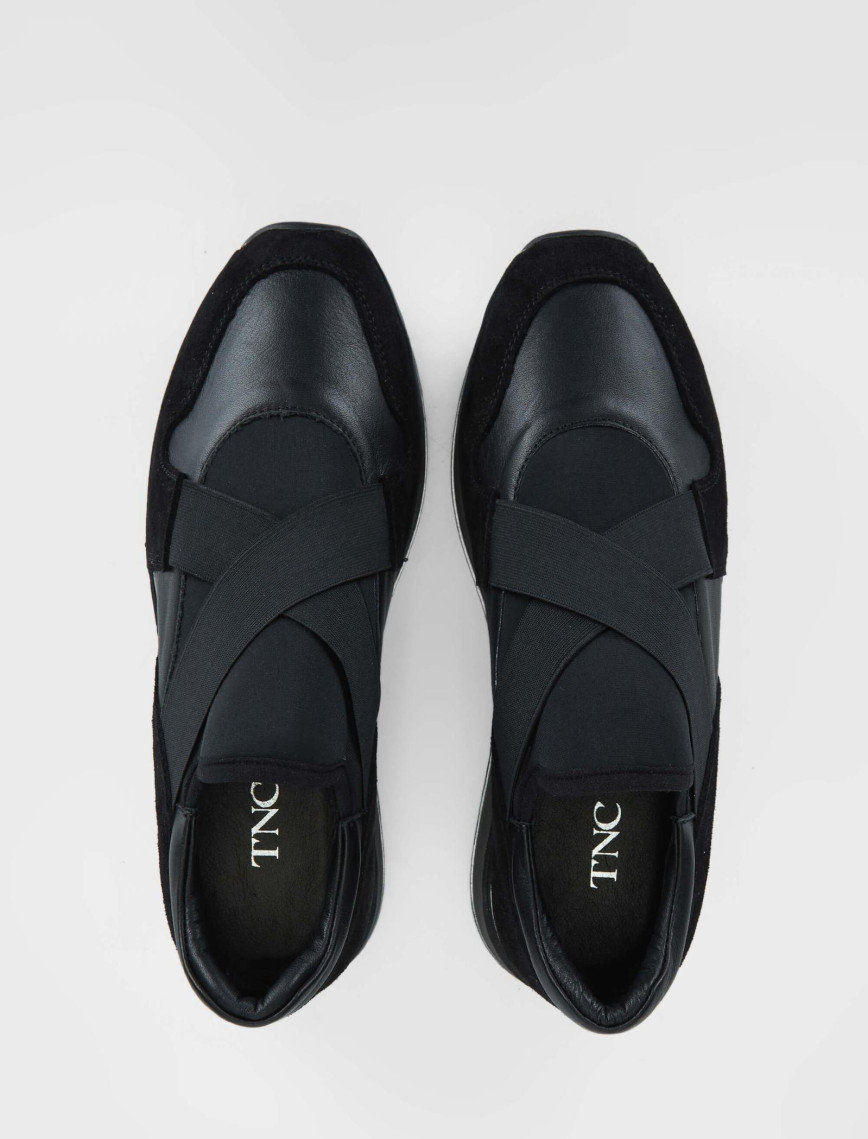 Tamer Tanca Kadın Hakiki Deri Siyah Deri Sneakers & Spor Ayakkabı Tamer Tanca Kadın Hakiki Deri Siyah Deri Sneakers & Spor Ayakkabı