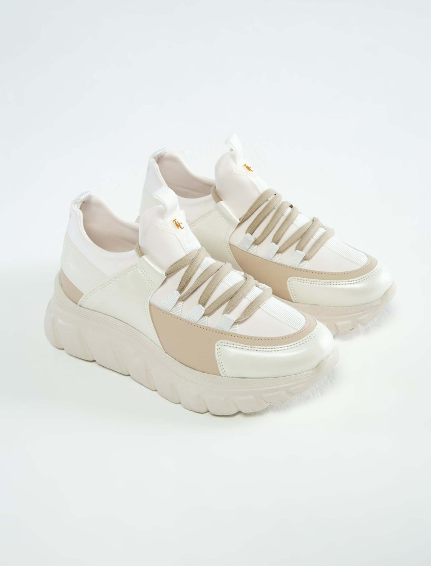 Tamer Tanca Kadın Vegan Beyaz Sneakers & Spor Ayakkabı