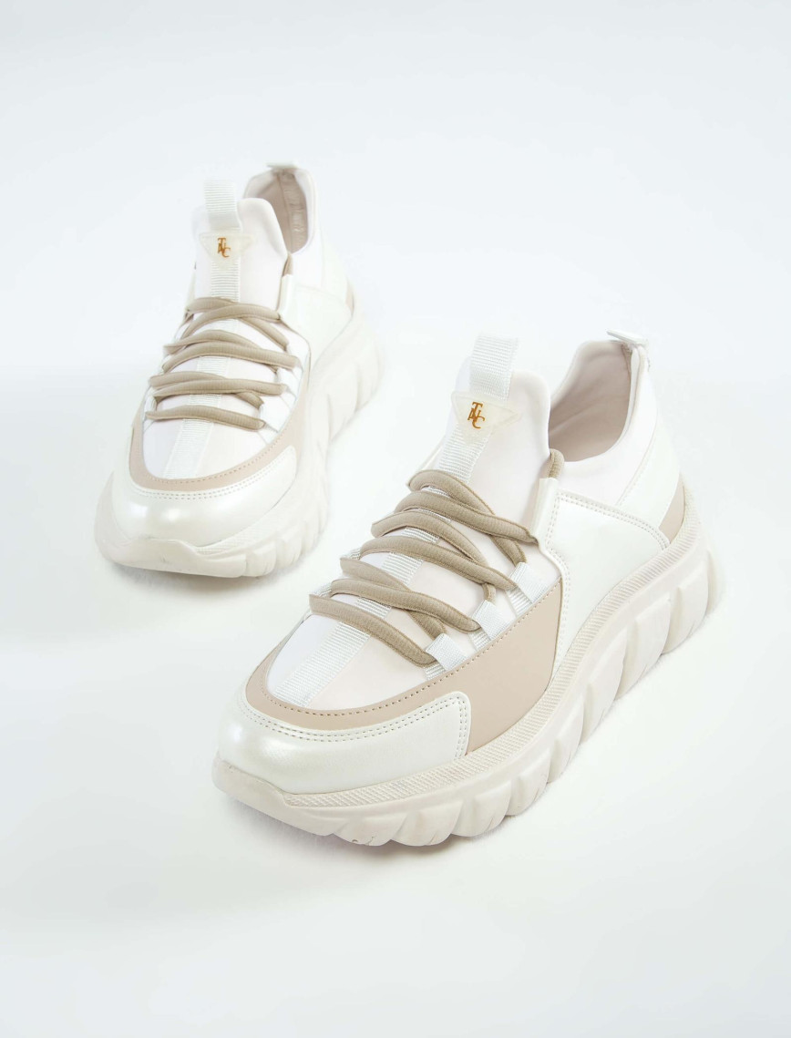 Tamer Tanca Kadın Vegan Beyaz Sneakers & Spor Ayakkabı