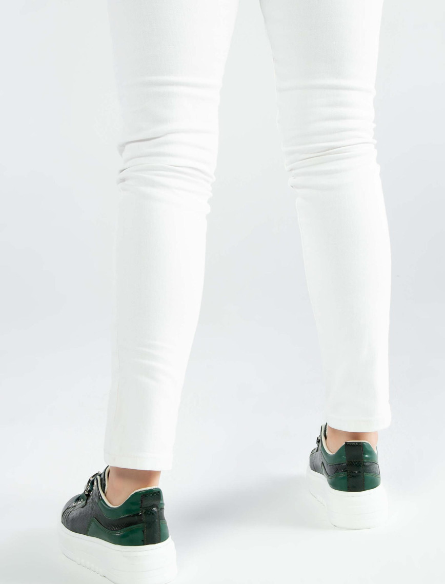 Tamer Tanca Kadın Vegan Yeşil Sneakers & Spor Ayakkabı