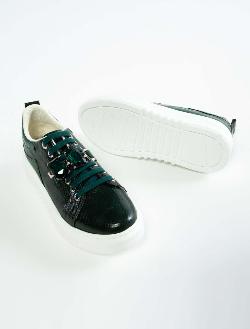 Tamer Tanca Kadın Vegan Yeşil Sneakers & Spor Ayakkabı