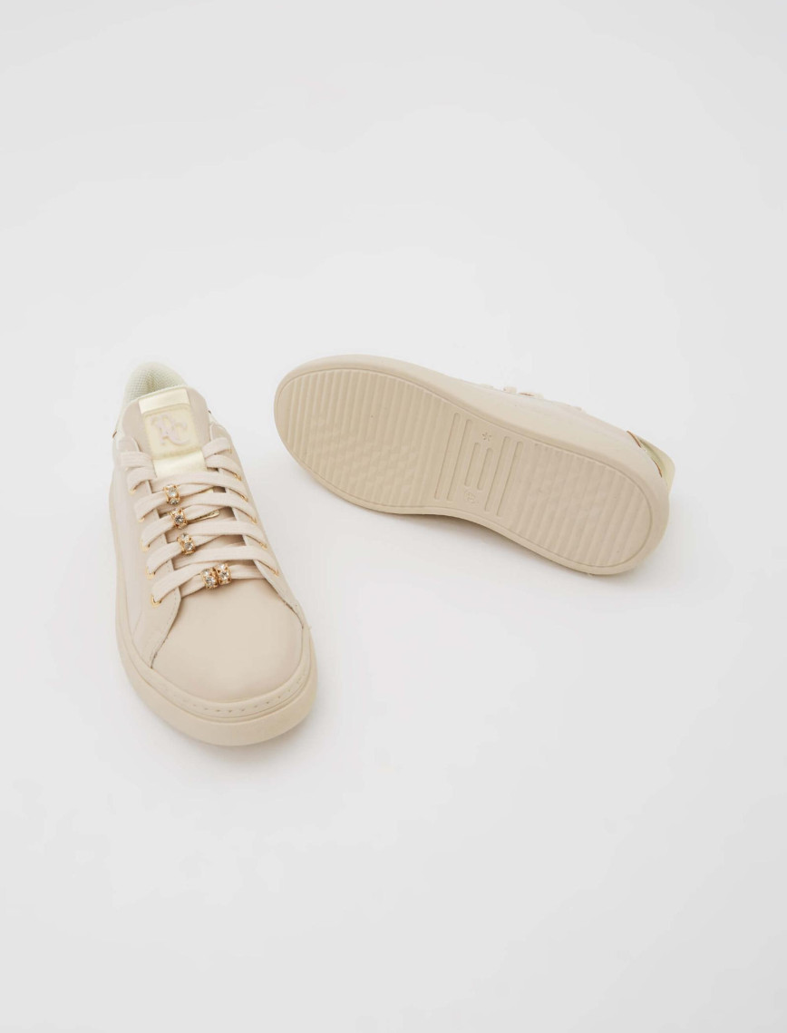 Tamer Tanca Kadın Vegan Bej Sneakers & Spor Ayakkabı