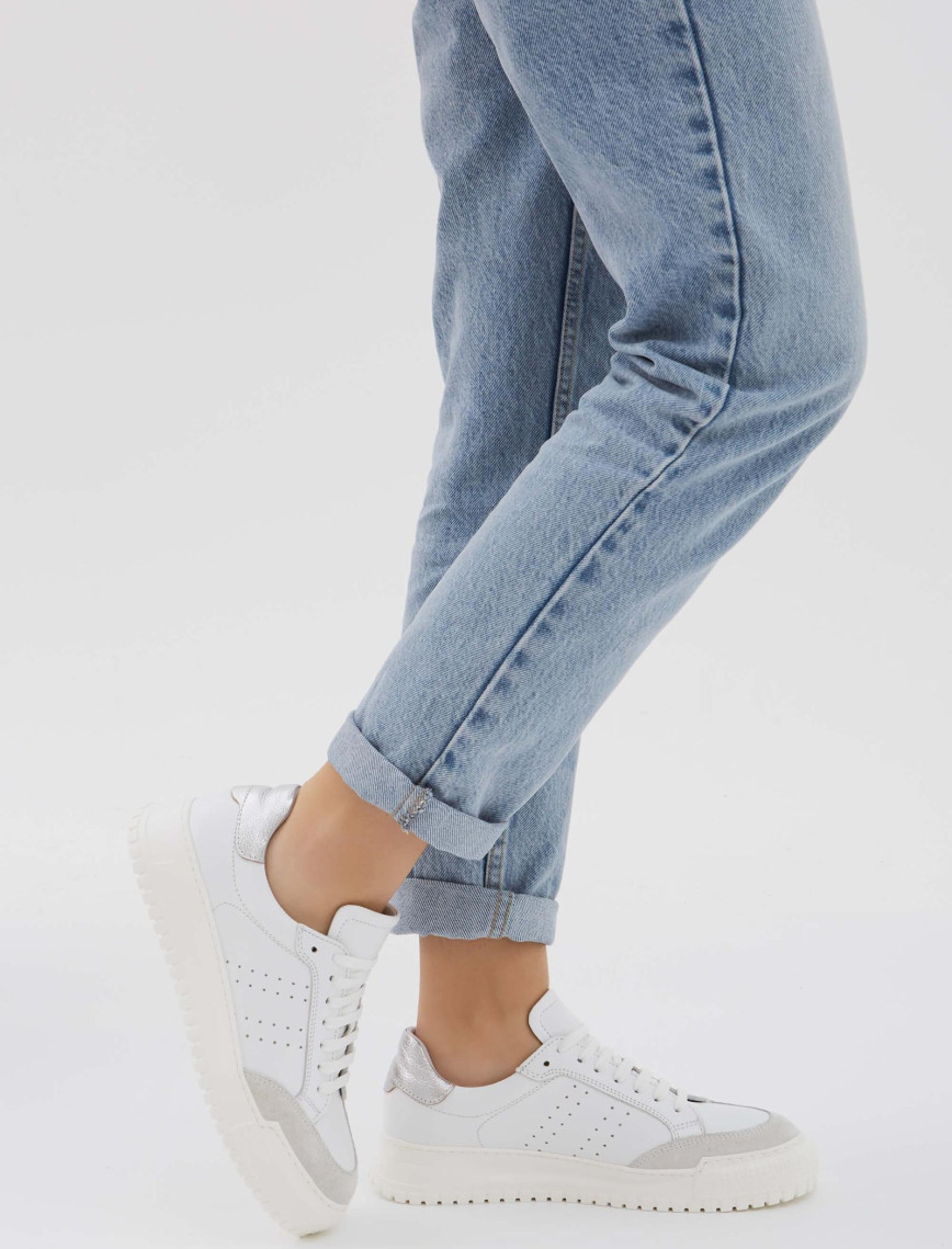 Tamer Tanca Kadın Hakiki Deri Beyaz Sneakers & Spor Ayakkabı