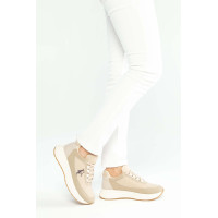 Tamer Tanca Kadın Vegan Bej Sneakers & Spor Ayakkabı