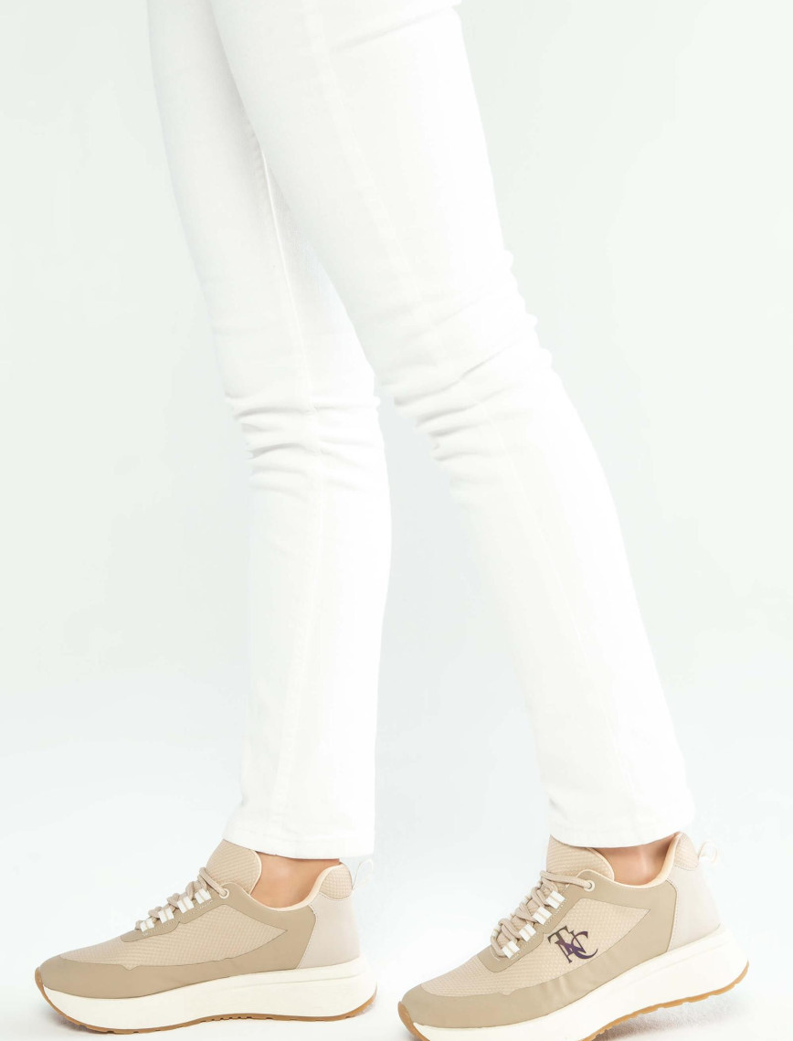 Tamer Tanca Kadın Vegan Bej Sneakers & Spor Ayakkabı