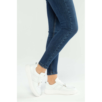 Tamer Tanca Kadın Hakiki Deri Beyaz Sneakers & Spor Ayakkabı